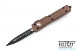 Microtech 147-1TA UTX-70 D/E - Tan Handle  - Black Blade
