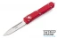 Microtech 121-4RD Ultratech S/E - Red Handle  - Satin Blade