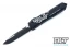 Microtech 121-1DM Ultratech S/E - Dead Man's Hand - Black Handle  - Black Blade