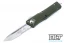 Microtech 144-5OD Combat Troodon T/E - Green Handle  - Partial Serrations - Satin Blade