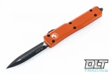 Microtech 147-1OR UTX-70 D/E - Orange Handle  - Black Blade