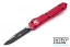 Microtech 121-1RD Ultratech S/E - Red Handle  - Black Blade