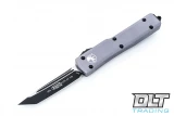 Microtech 149-1GY UTX-70 T/E - Gray Handle  - Black Blade