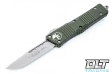 Microtech 143-10OD Combat Troodon S/E - Green Handle  - Stonewashed Blade