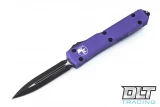 Microtech 122-1PU Ultratech D/E - Purple Handle  - Black Blade
