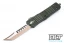Microtech 219-13OD Combat Troodon Hellhound - Green Handle  - Bronze Blade