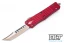 Microtech 619-13RD Troodon Hellhound - Red Handle  - Bronze Blade