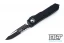 Microtech 231-2T UTX-85 S/E - Black Handle  - Partial Serrations - Black Blade