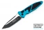 Microtech 161A-1TQ SOCOM Elite T/E - Turquoise Handle  - Black Blade