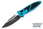 Microtech 160A-1TQ SOCOM Elite S/E - Turquoise Handle  - Black Blade
