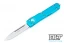 Microtech 121-10TQ Ultratech S/E - Turquoise Handle  - Stonewashed Blade