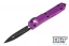 Microtech 122-1VI Ultratech D/E - Violet Handle  - Black Blade