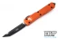 Microtech 123-1OR Ultratech T/E - Orange Handle  - Black Blade