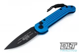 Microtech 135-1BL L.U.D.T S/E - Blue Handle  - Black Blade