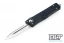 Microtech 138-6 Troodon D/E - Black Handle  - Full Serrations - Satin Blade