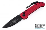 Microtech 135-1RD L.U.D.T - Red Handle  - Black Blade