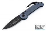 Microtech 135-1GY L.U.D.T - Gray Handle  - Black Blade