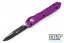 Microtech 121-1VI Ultratech S/E - Violet Handle  - Contoured - Black Blade