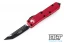 Microtech 233-1RD UTX-85 T/E - Red Handle - Black Blade