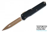 Microtech 242M-1TNB Cypher D/E - Black Handle - Tan Blade  & Hardware