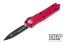 Microtech 138-1RD Troodon D/E - Red Handle - Black Blade