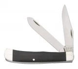 Bear & Son Cutlery 4-1/8" Black G10 2 Blade Trapper