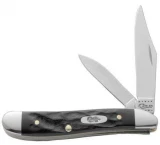 Case Cutlery Rough Black Jigged Synthetic Peanut