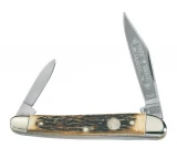 Boker 2-Blade Pocket Knife with Genuine Stag Handle