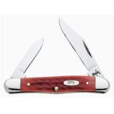 Case Cutlery Half Whittler 2-Blade Knife with Pocket Worn Old Red Bone