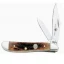 Case Cutlery Peanut 2-Blade Knife with BSA Caramel Bone Handle
