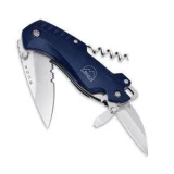 Buck Knives Twin Peaks 2 Blade Knife with Blue Thermoplastic Handle