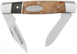 Winchester 2 Blade Stockman Pocket Knife with Burl/Pakka Wood Handle
