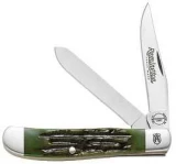 Remington Green Jigged Bone Mini Trapper Pocket Knife