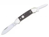 Boker USA Canoe Black Derlin Handle 3 1/2" 2-Blade Pocket Knife
