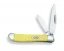 Case Cutlery 2-Blade Peanut Yellow Pocket Knife