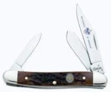 Case Cutlery Medium 3-Blade Stockman BSA Caramel Bone Pocket Knife