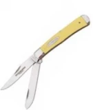Winchester Large Trapper 2-Blade Knife with Yellow Handle