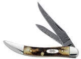 Case Cutlery Stag Damascus Sm. Texas Toothpick