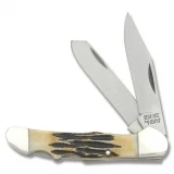 Bear & Sons Cutlery 4 1/8" Genuine India Stag Bone-2 Blade