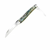 Queen Cutlery Wharncliff Abalone Two Blade Pocket Knife