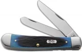Case Cutlery Trapper Ocean Blue Barnboard 2-Blade Pocket Knife