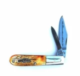 Bear & Son Cutlery Limited 3-1/2" Genuine India Stag Barlow
