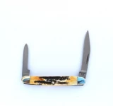 Bear & Son Cutlery 2 Blade Genuine India Stag Pen Knife