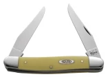 Case Smooth Yellow Synthetic Muskrat Folding Knife, 3-7/8" Closed (MUS