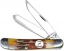 Bear & Sons Cutlery 3 1/2" Red Stag Bone Mini Trapper pocket knife