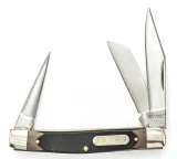 Schrade Old Timer 36OT Saddleman 3-Blade Pocket Knife with Clip, Sheepfoot, and Punch Blades
