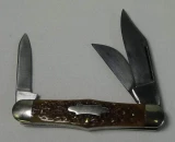 Queen Cutlery Stag Bone Woodsmans Knife