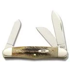 Case Cutlery Humpback Stockman 6.5 BoneStag Three Blade Pocket Knife