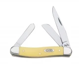Case Cutlery Stockman Yellow Pocket Knife, Medium