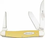 Winchester Stockman Yellow Handle Three Blade Pocket Knife